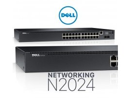 Switch Dell Networking N2024 L2, 24x 1GbE + 2x 10GbE SFP+ fixed ports, AC